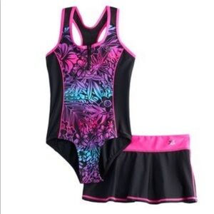 Gerry Girls Swim Suit One Piece with Skirt